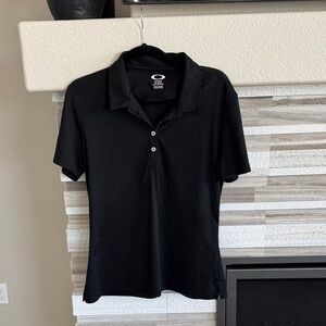 Oakley Women’s Black Button-Down Polo Shirt